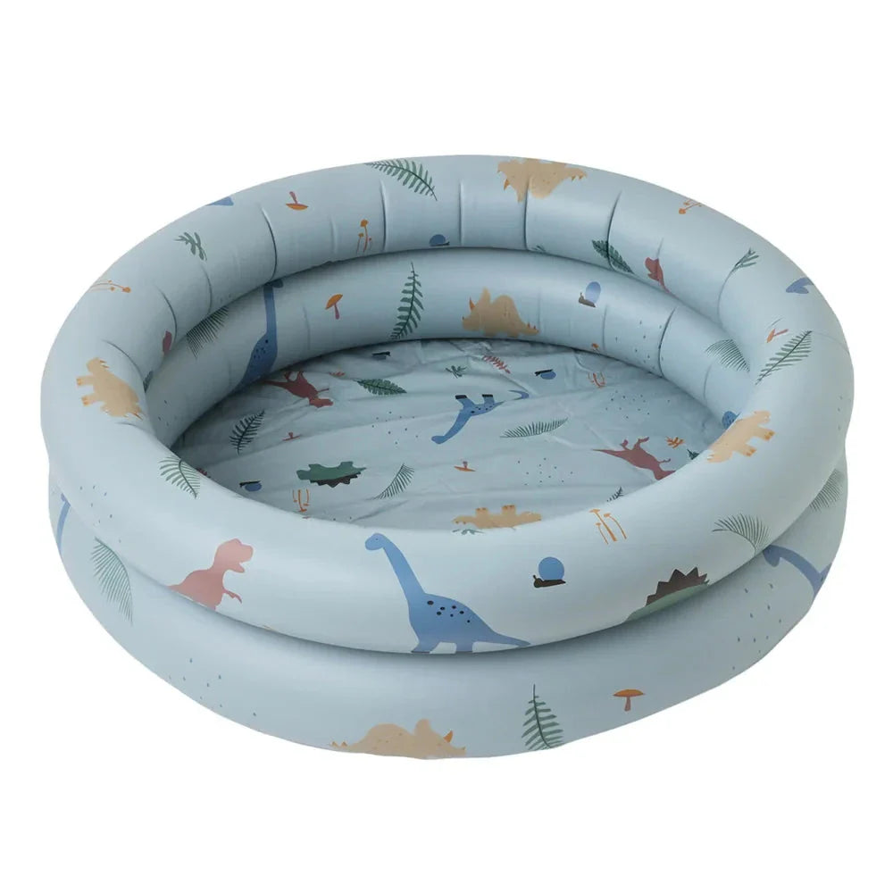 Inflatable Dinosaur-Themed Baby Pool for Backyard Fun - Durable, Puncture-Resistant, and Perfect for Outdoor Play
