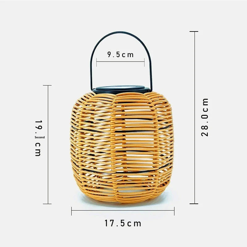 Trendha Portable Outdoor Solar Lantern with Elegant Hanging Design for Illuminating Courtyards, Gardens, and Parks