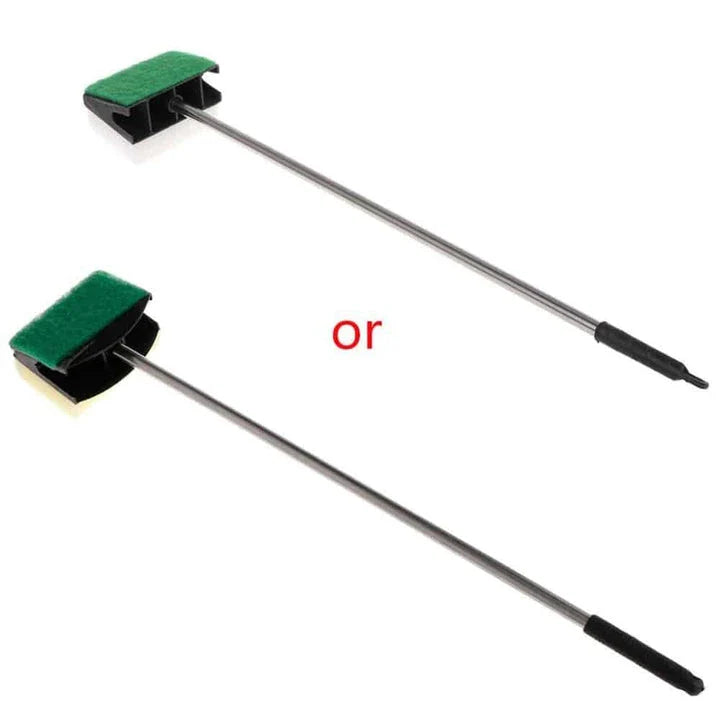 Cleaning Brush with Double Face Sponge made of stainless steel and sponge, perfect for versatile household cleaning tasks