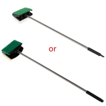 Cleaning Brush with Double Face Sponge made of stainless steel and sponge, perfect for versatile household cleaning tasks