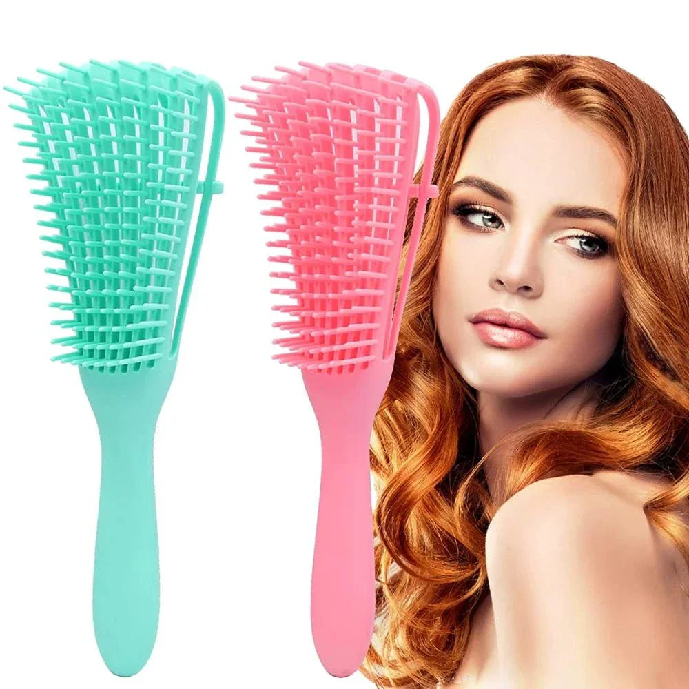 Detangling Hair Brush and Scalp Massager for Travel - Compact, Durable, and Designed for Efficient Detangling