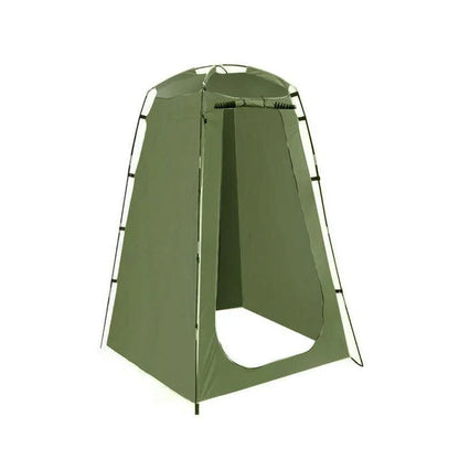 Premium Portable Privacy Shower Tent with waterproof, UV-protected fabric and sturdy fiberglass structure for outdoor adventures