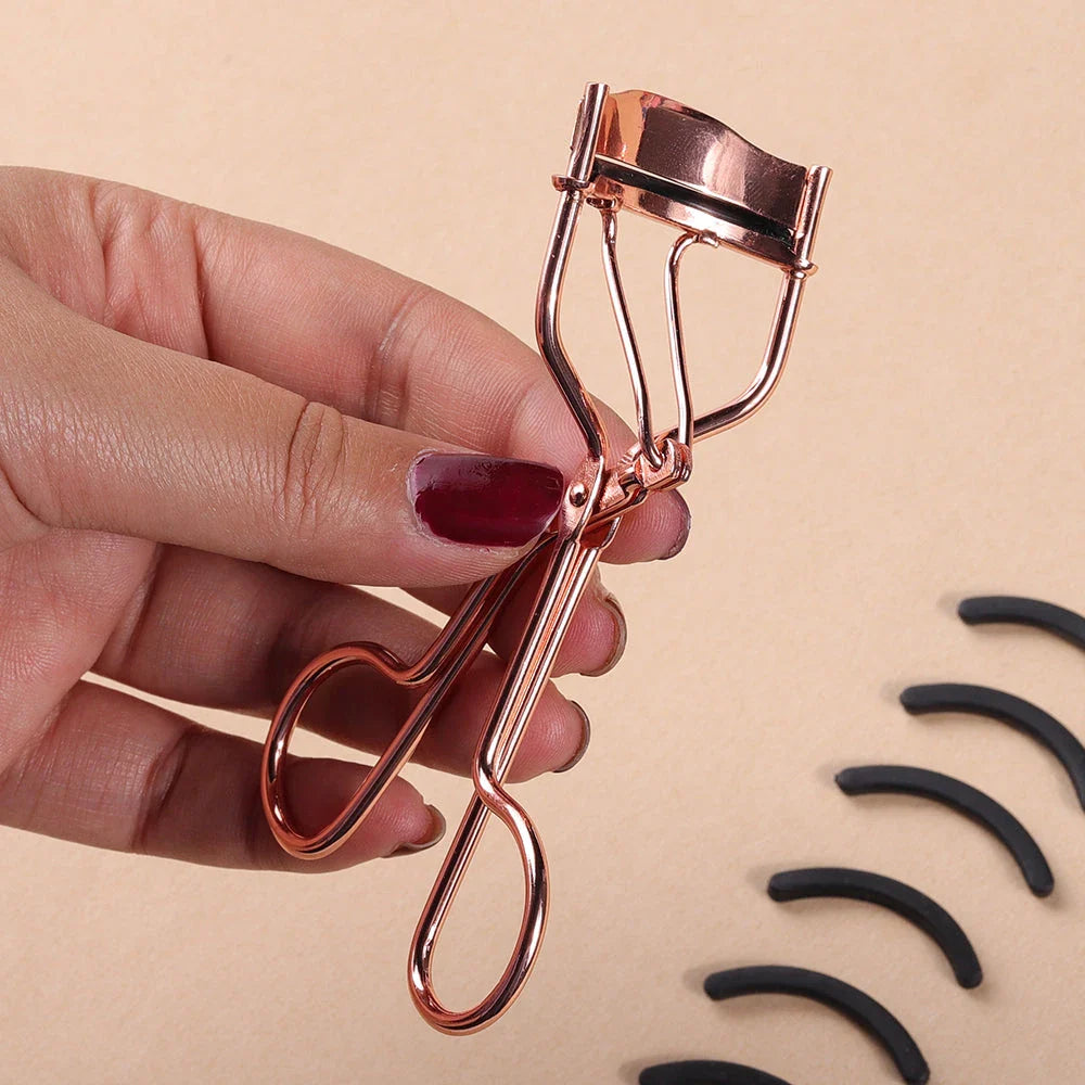 Premium Rose Gold Eyelash Curler for Effortlessly Curled, Voluminous Lashes