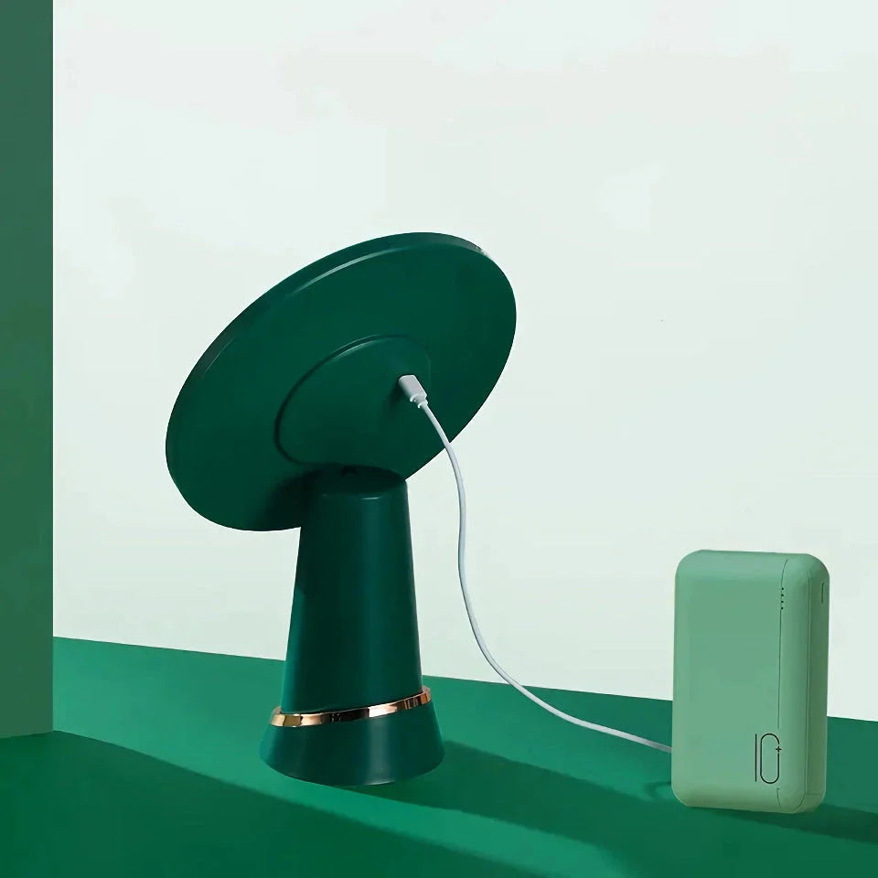 Illuminating LED makeup mirror with adjustable lighting and touch controls for perfect application and radiant results