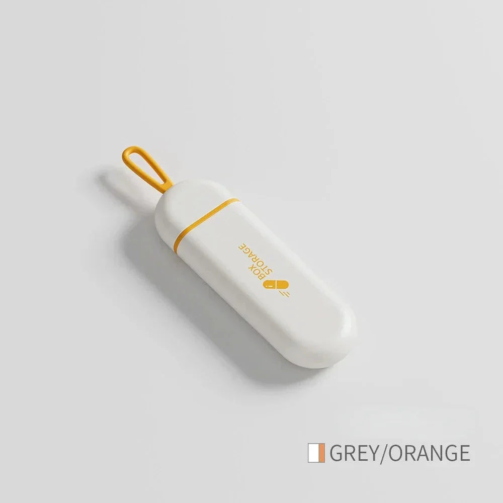 Compact Portable Daily Pill Organizer - Durable Medicine Dispenser for Convenient Medication Management
