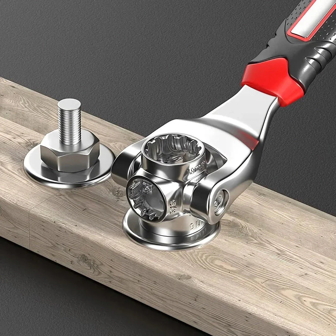 A versatile 52-in-1 socket wrench with a universal ratchet design, offering superior strength and durability for a wide range of fastening tasks.