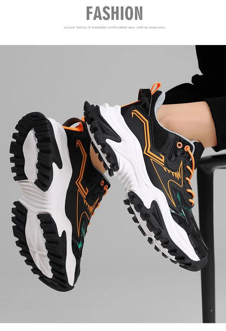 Fashionable and breathable casual sneakers with a sleek design, suitable for students and professionals.