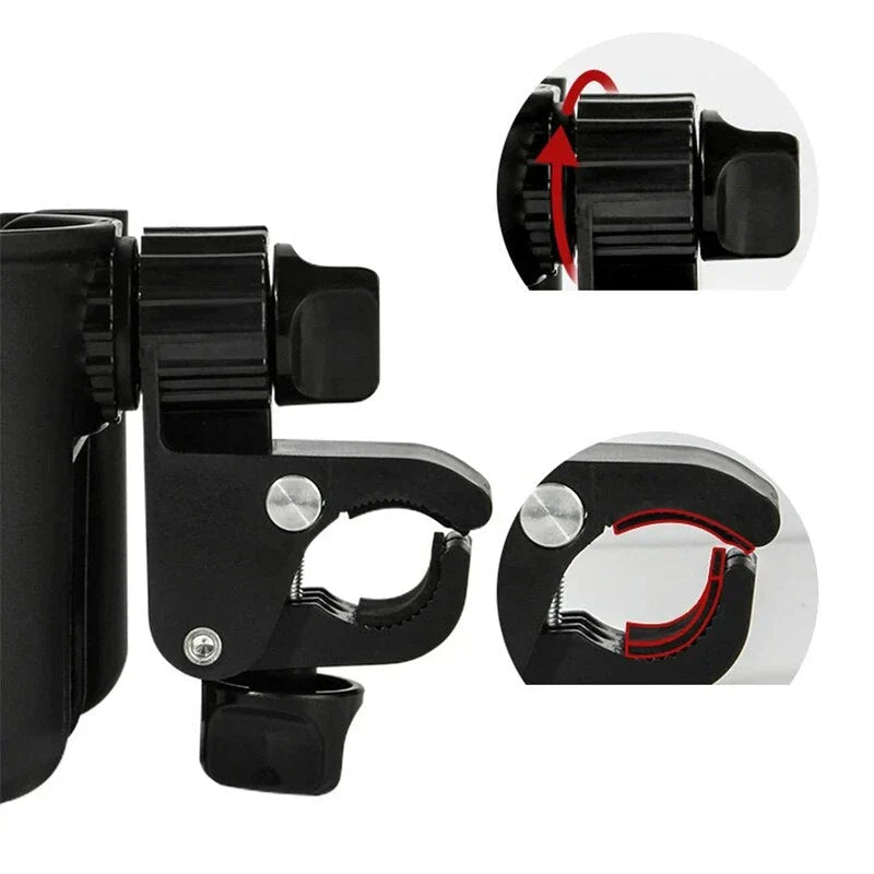 Cup Holder for Stroller - Securely holds drink and phone, universal fit for most strollers