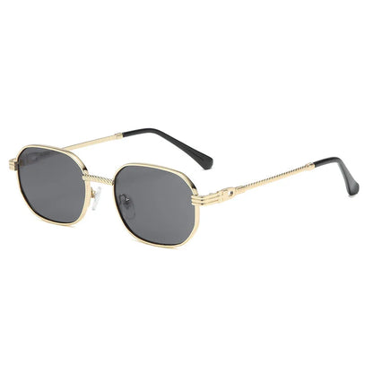 Fashionable square sunglasses with gradient lenses and a durable alloy frame for a classic yet trendy look
