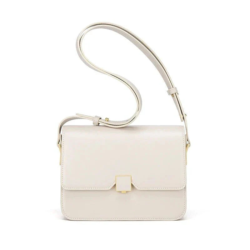 Elegant and sophisticated cow leather women's shoulder and crossbody bag with adjustable strap and spacious interior