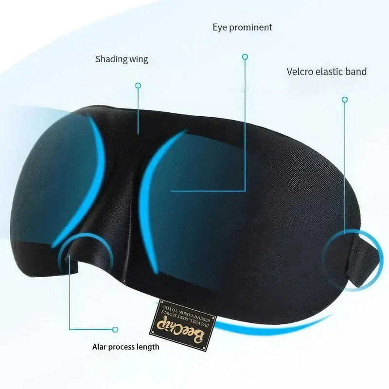 Hhomeenjoy Luxurious 3D Contoured Sleep Mask for Uninterrupted Slumber