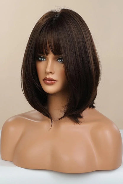 Luxurious Bobo synthetic wig with heat-resistant design, showcasing a soft wave texture and comfortable cap