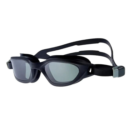 Premium swimming goggles with anti-fog coating for clear underwater vision and comfortable fit