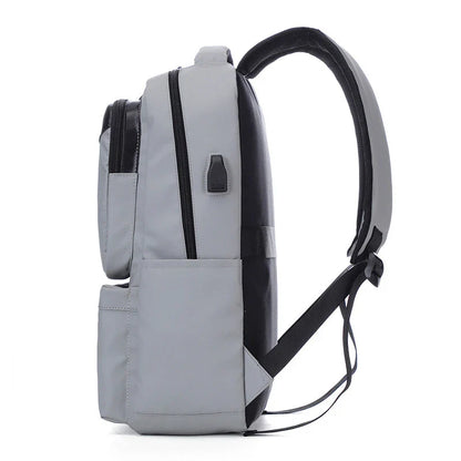 Durable water-resistant backpack with dedicated laptop and document pockets, USB charging port, and comfortable padded straps