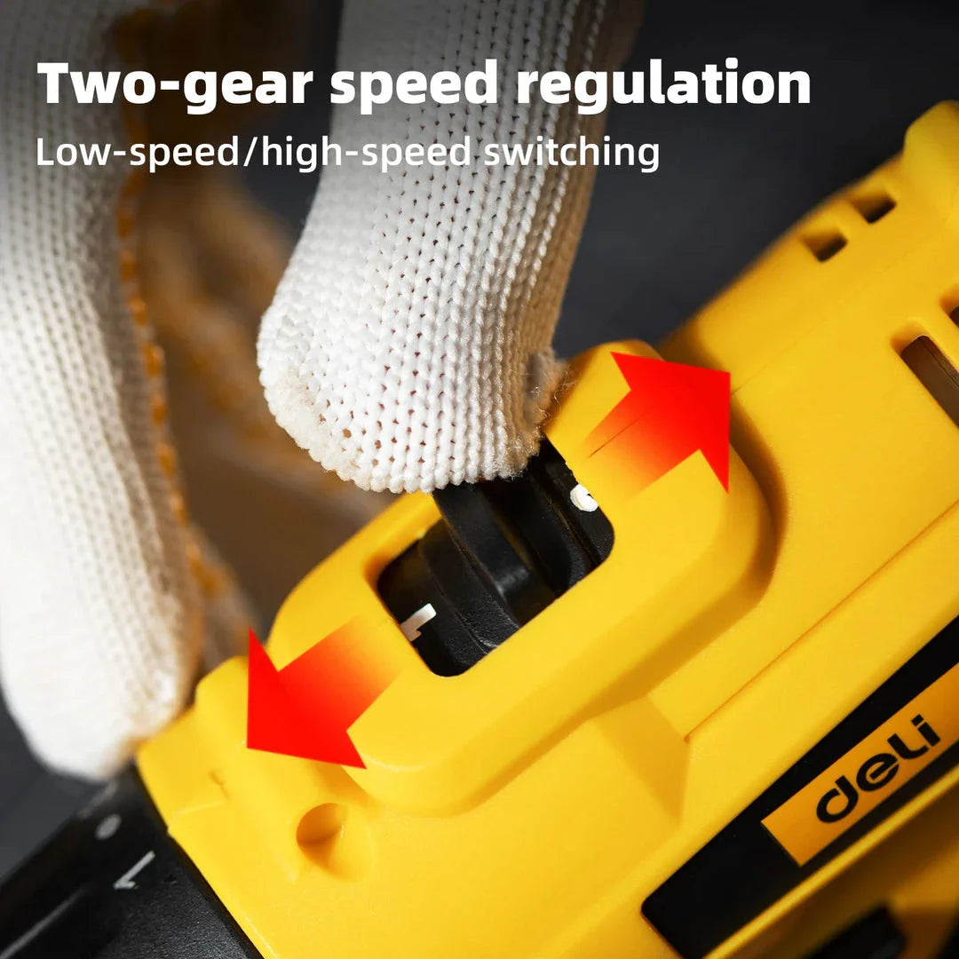 12V cordless electric screwdriver with brushless motor and LED light for DIY home improvement projects