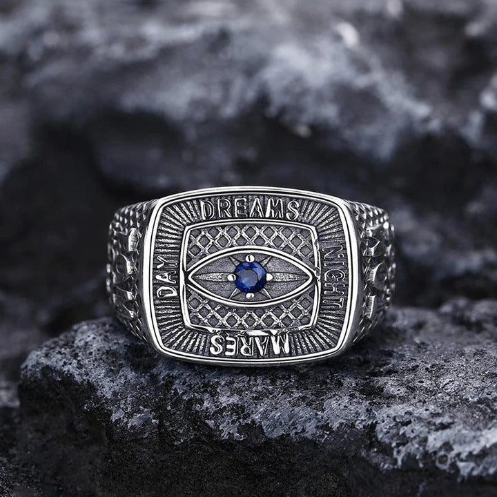 Sophisticated men's 925 sterling silver ring with eye-catching design