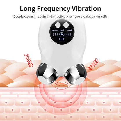 Microcurrent Face Lifting and Firming Device with Warm Compress - Achieve a Youthful, Lifted Complexion