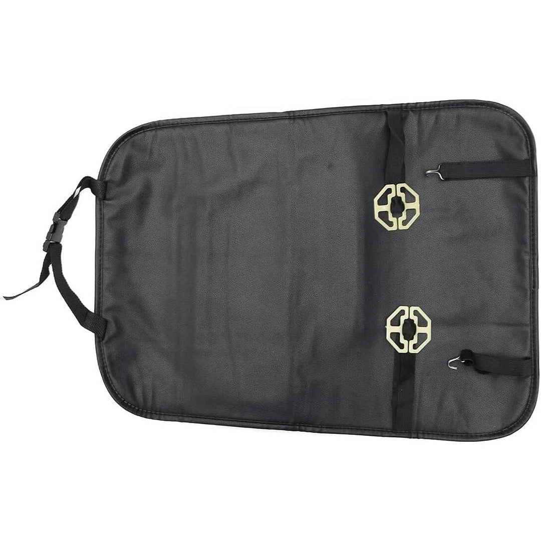 Luxury multi-pocket leather car back seat organizer in various colors for improved organization and style in your vehicle