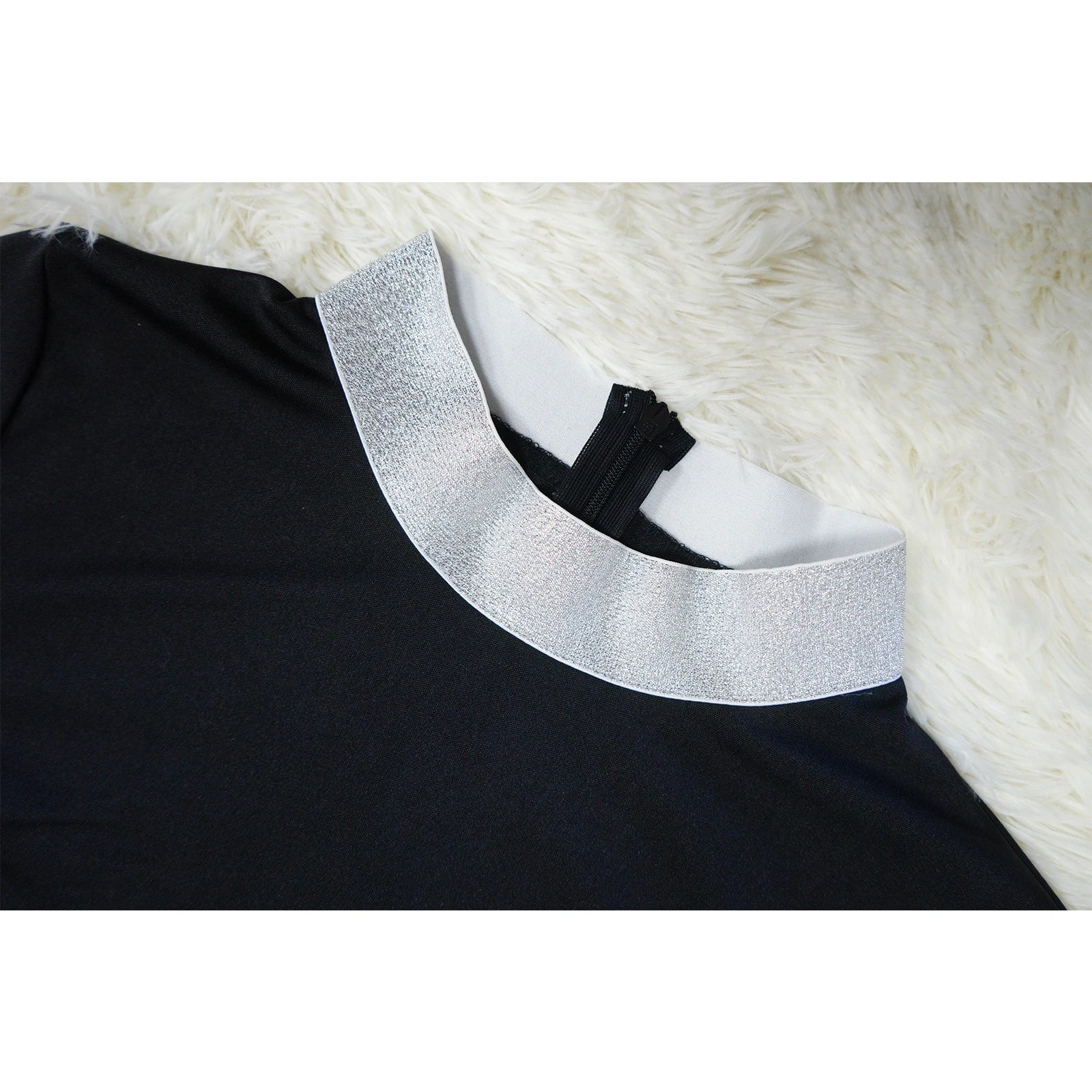 Stylish and flattering waist-accentuating split dress in solid colors, made from premium polyester fabric for comfort and versatility.