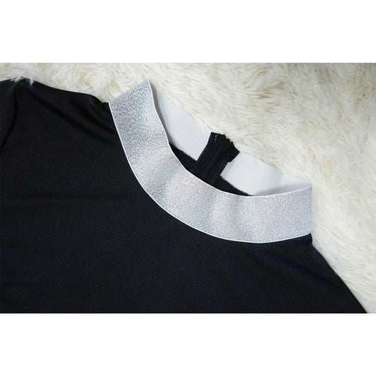 Stylish and flattering waist-accentuating split dress in solid colors, made from premium polyester fabric for comfort and versatility.