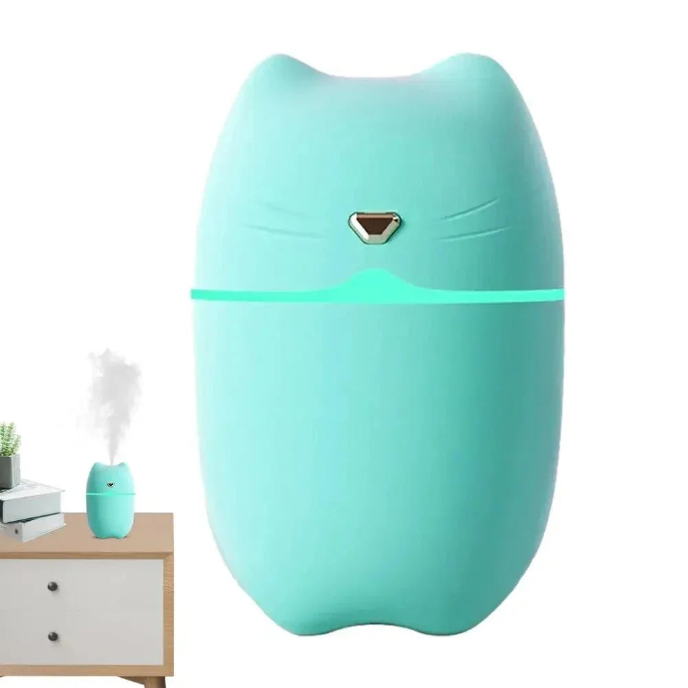 Compact and ultra-quiet car humidifier with large 260ml water tank, efficient mist output, and aromatherapy function for a serene driving experience