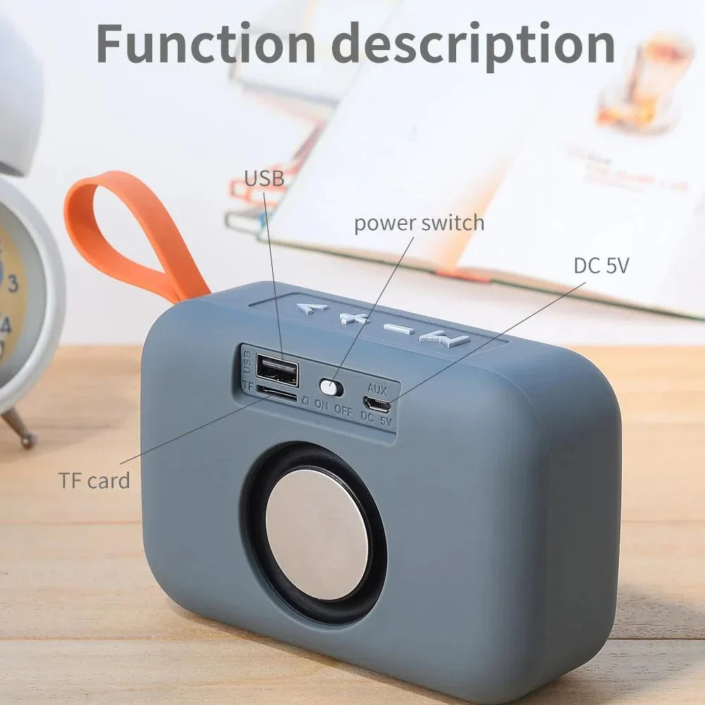 Portable wireless Bluetooth 5.0 soundbar speaker with waterproof design and built-in TF card slot, perfect for on-the-go entertainment