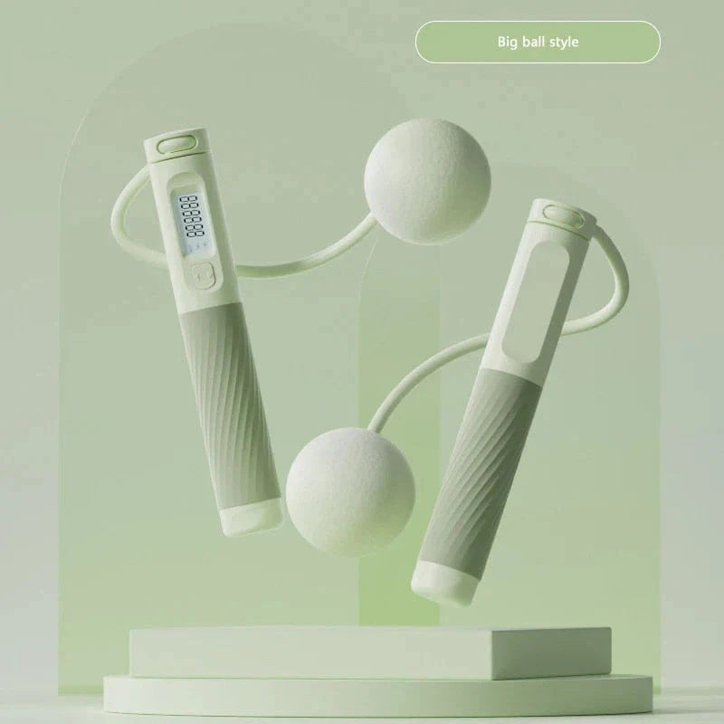 Trendha Cordless Jump Rope with Smart Fitness Tracking - Workout Companion with Digital Counter, Adjustable Intensity, and Quiet Design