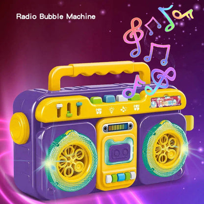 Automatic Electric Bubble Blaster Machine with Colorful Lights and Captivating Sound Effects for Indoor and Outdoor Fun