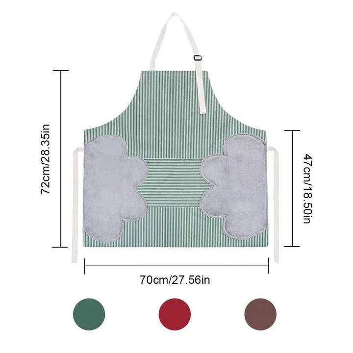 A sleek and versatile kitchen apron in a coffee color, designed for cooking and baking tasks.