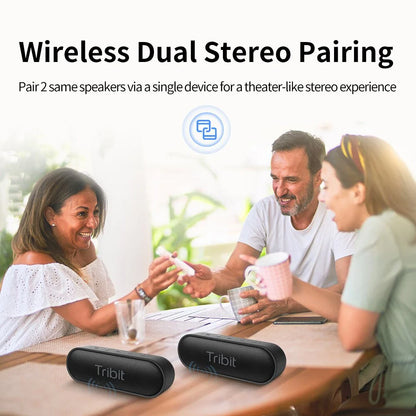 Premium Portable Bluetooth Speaker with 24-Hour Playtime, Waterproof Design, and Enhanced Bass