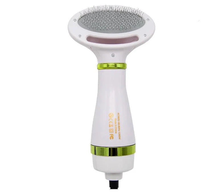2-in-1 pet grooming brush with drying function, suitable for all dog and cat breeds