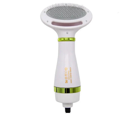2-in-1 pet grooming brush with drying function, suitable for all dog and cat breeds