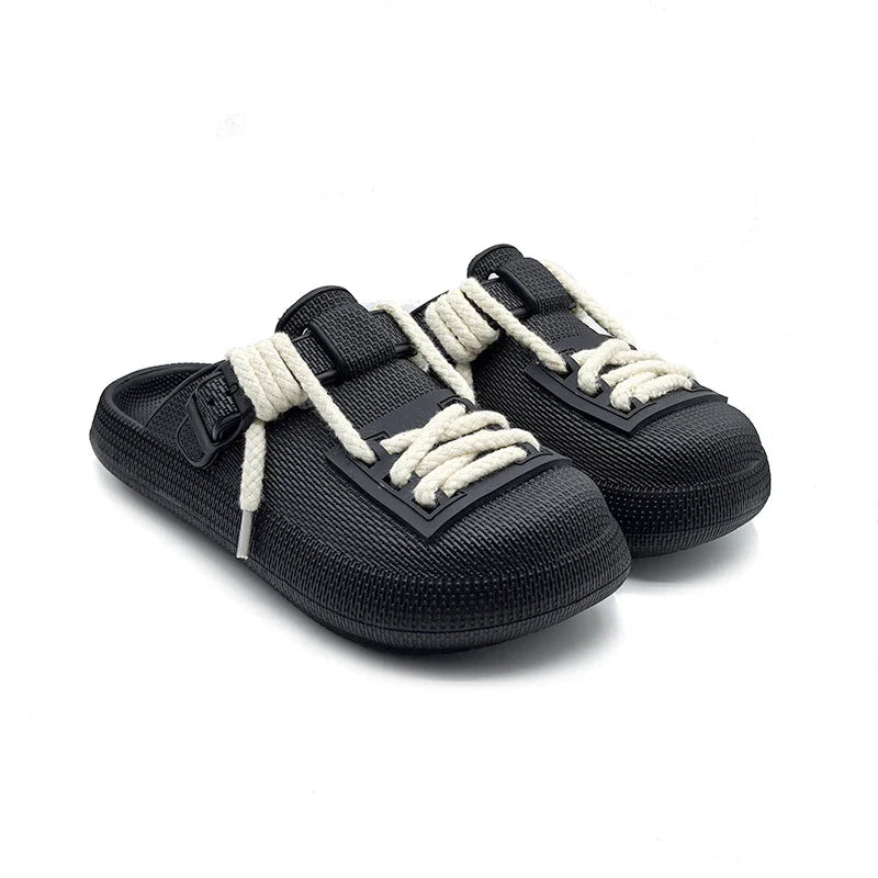 Men's summer beach outdoor non-slip slippers in various colors with cushioned EVA soles and non-slip rubber outsoles