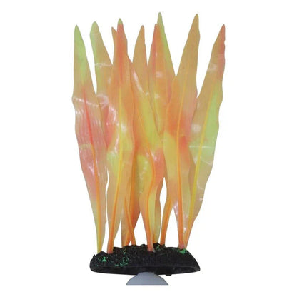 Realistic-looking artificial seaweed aquarium decor in a purple color, perfect for adding natural ambiance and beauty to any fish tank or aquarium.