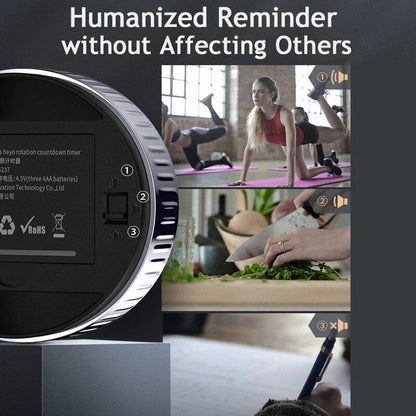 Multi-Function Magnetic Kitchen Timer with Digital Countdown and Stopwatch for Cooking, Exercising, and Time Management