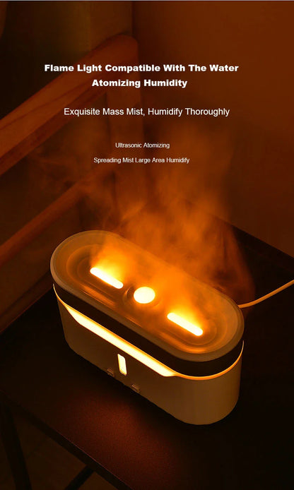 Elegant Jellyfish Flame Humidifier with 3D Lighting Effects, Mist, and Aromatherapy Capabilities