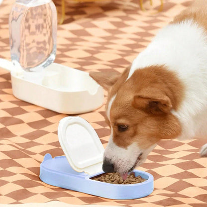 Adorable ice cream-shaped pet food and water storage cup made of durable plastic for small to medium-sized pets
