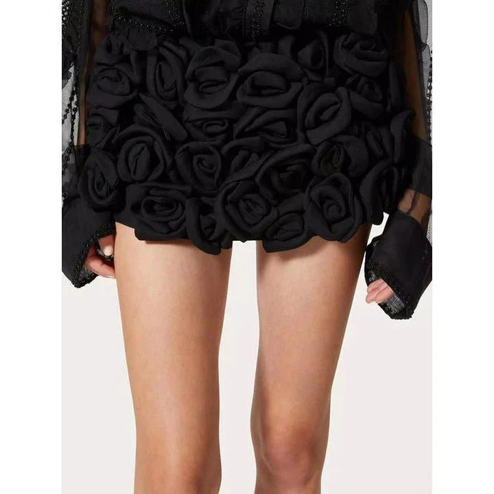 Hhomeenjoy High-Waist Patchwork Applique Slimming Shorts for Women