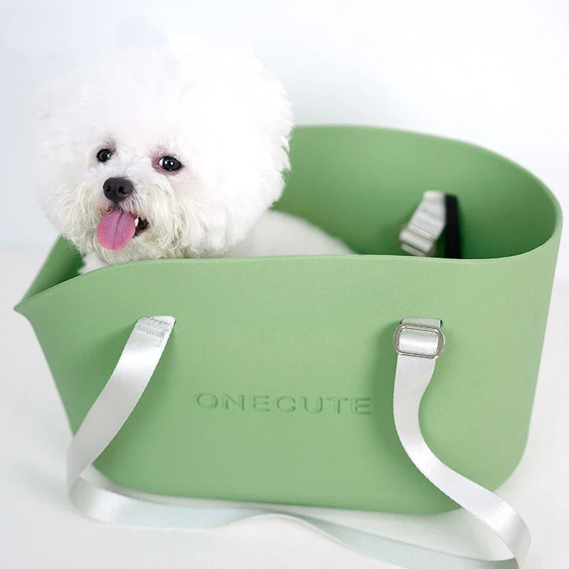 Breathable and waterproof pet shoulder bag for convenient outdoor adventures with your furry friend