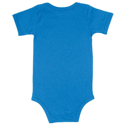 Comfy baby jersey onesie with Bronx Zoo design, made of soft Airlume cotton for a flexible, comfortable fit from 3 to 24 months.