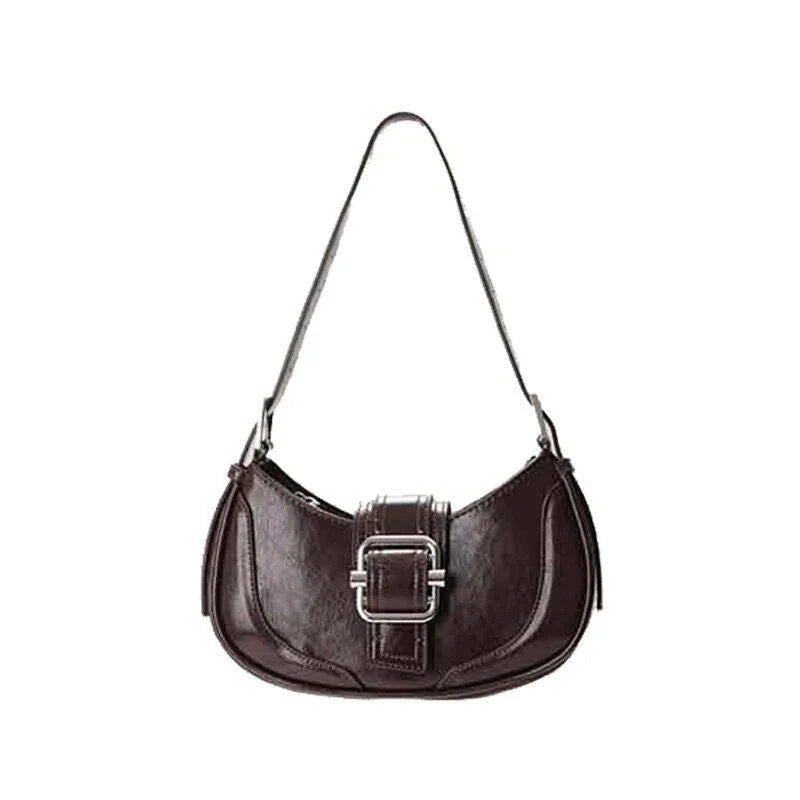 Chic Leather Half Moon Shoulder Hobo Bag - Premium Quality Luxury Handbag with Durable Faux Fur and PU Leather Construction