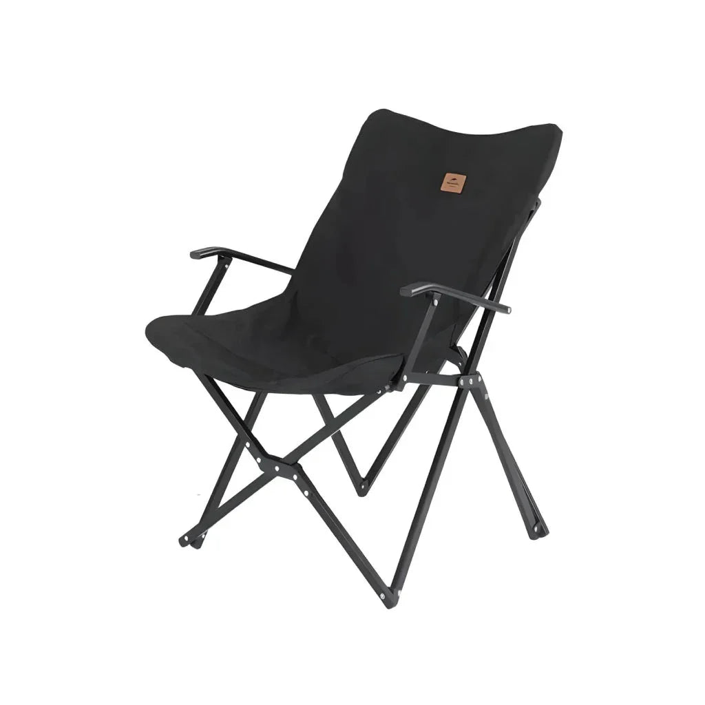 Outdoor Foldable Moon Chair with sturdy aluminum alloy frame and comfortable 600D Oxford cloth seat