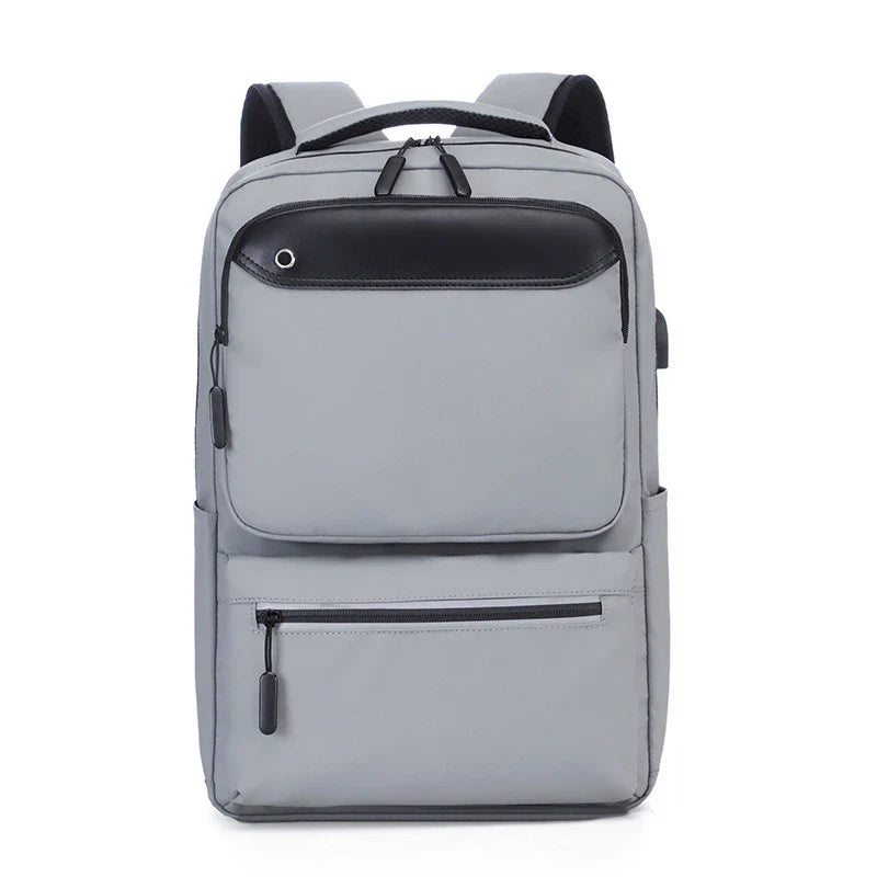 Durable water-resistant backpack with dedicated laptop and document pockets, USB charging port, and comfortable padded straps