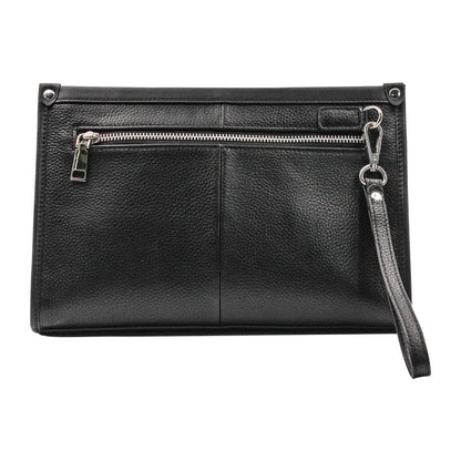 Premium leather business handbag with fingerprint lock, organized interior, and roomy design for modern professionals