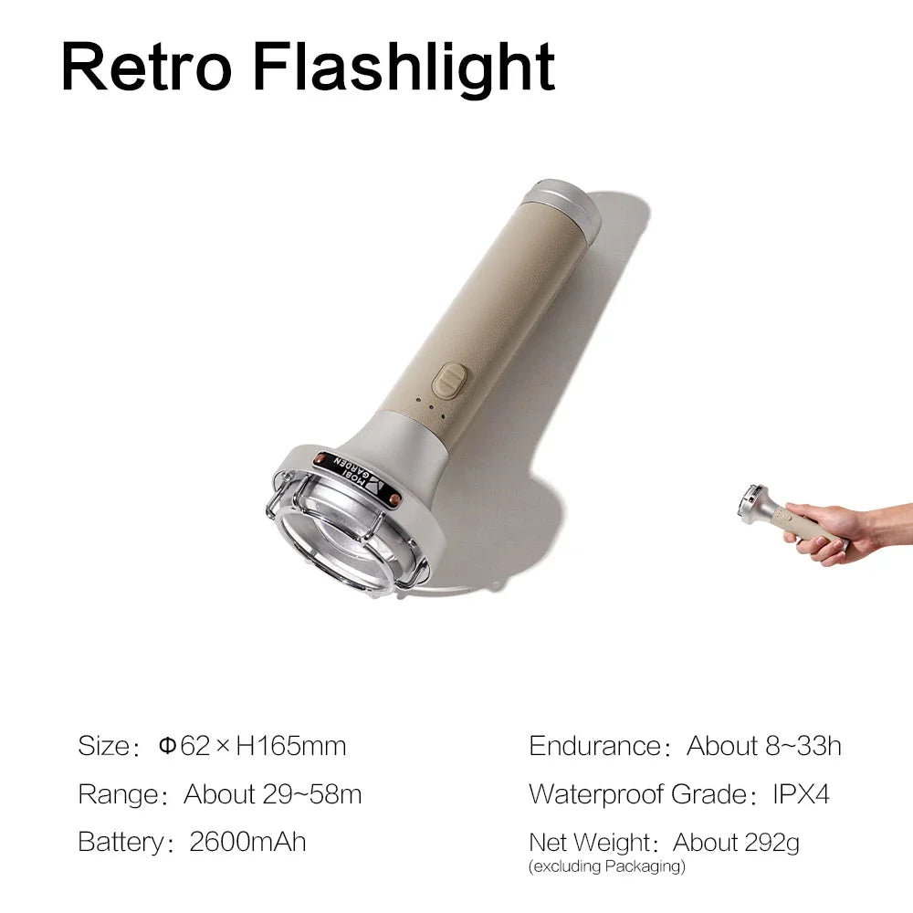 Bright and Waterproof Rechargeable Camping Flashlight with powerful LED, waterproof design, and rechargeable battery