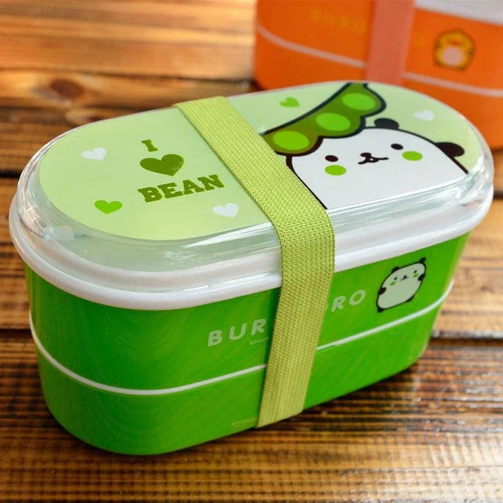 Stylish and eco-friendly cartoon-inspired portable lunch box with BPA-free plastic construction