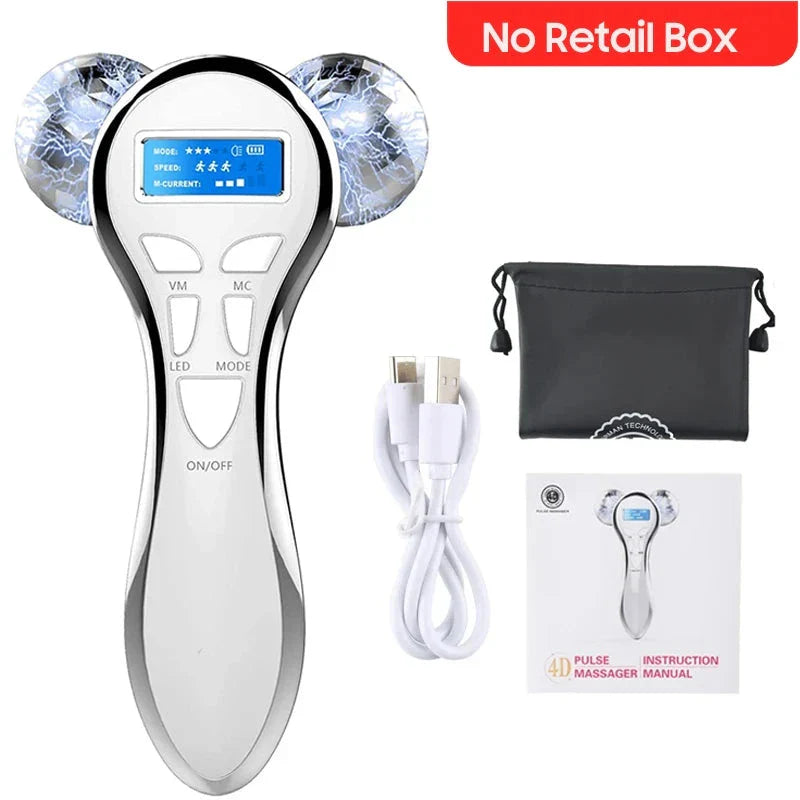 4D Microcurrent Face & Body Lifting Massager for skin tightening, wrinkle reduction, and body contouring