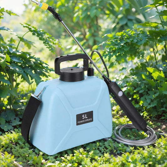 Automatic garden sprayer with telescopic rod for convenient watering and plant care