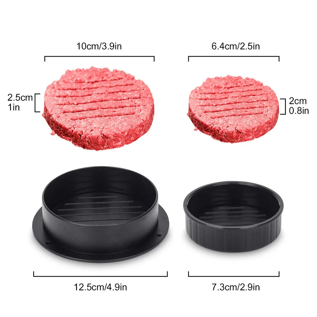 Deluxe Non-Stick Stuffed Burger Press Patty Maker for crafting gourmet burgers at home