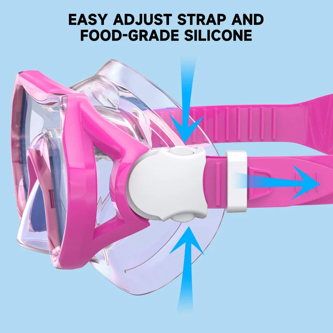 Premium Kids Snorkel Mask with Nose Cover for Safe and Enjoyable Underwater Exploration